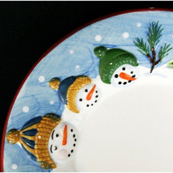 Yankee Candle Mini/Small Ceramic Plate Blue Winter - Picture 2 of 7
